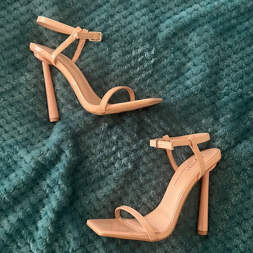 Nude high heels